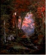 Thomas Moran Autumnal Woods Sweden oil painting artist